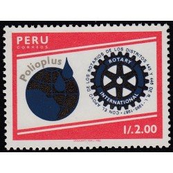Perú 876 1988 Programa para la erradicación de la poliomelitis MNH