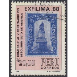 Perú 884 1988 Homenaje al V Centenario del descubrimiento de América Usado