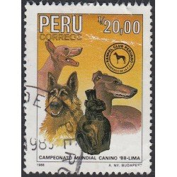 Perú 887 1988 Campeonato Mundial Canino perro dog fauna  Usado