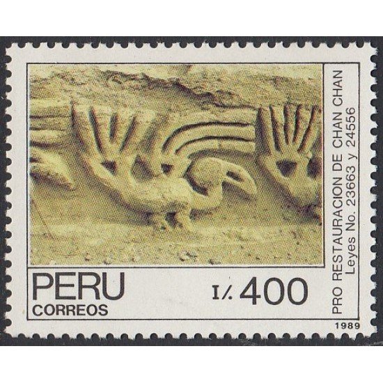 Perú 903 1989 Pro Restauración de Chan Chan- Leyes MNH 