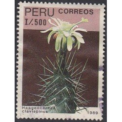 Perú 912 1989 cactus Haageocereus clavispinus Usado