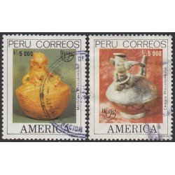 Perú 913/14 1989 Medicina y Cirugía precolombina Upaep Usado 