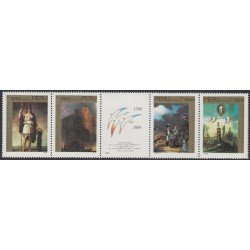 Perú 931/34 1990 Bicentenario de la Revolución Francesa MNH