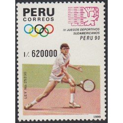 Perú 948 1991 IV Juegos Deportivos Sudamericanos tennis MNH Perú 948 1991 IV Juegos Deportivos Sudamericanos tennis MNH