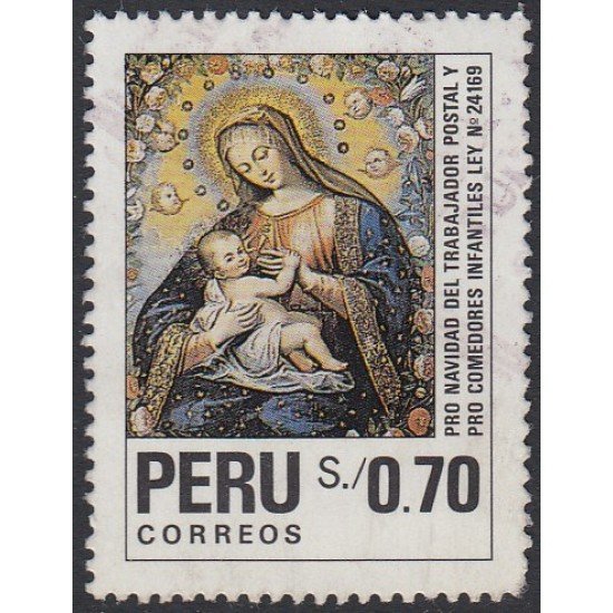 Perú 956 1991 Pro Navidad del trabajador postal y comedores infantiles Usado