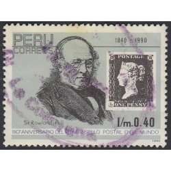 Perú 960 1992 150 Aniversario de la creación del 1er sello postal Usado