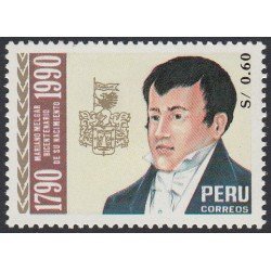 Perú 967 1992 Bicentenario del nacimiento de Mariano Velgar MNH