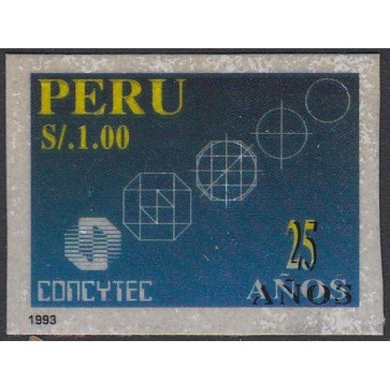 Perú 1010 1994 25 Aniversario de CONCYTEC MNH Perú 1010 1994 25 Aniversario de CONCYTEC MNH