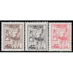 Perú 1018/20 1994 Huaman Poma de Ayala MNH