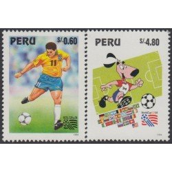 Perú 1026/27 1995 Copa del Mundo de Fútbol football MNH
