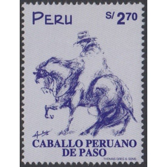 Perú 1130 1998 Caballo peruano de paso horse  MNH
