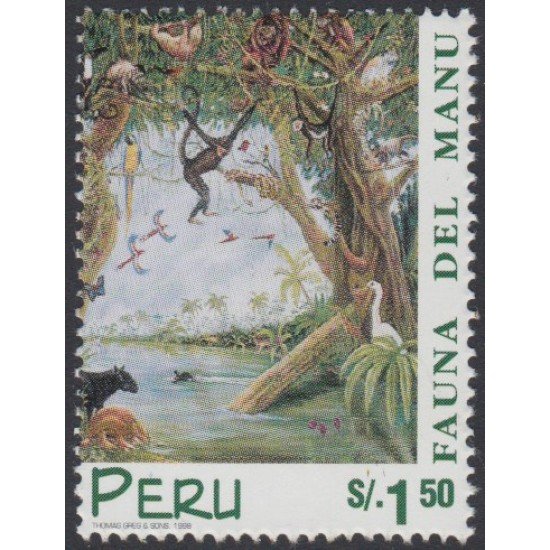Perú 1145 1998 Fauna del Manu MNH