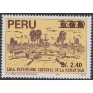 Perú 1190 1999 Patrimonio Cultural de la Humanidad La Almeda de los descalzos  MNH