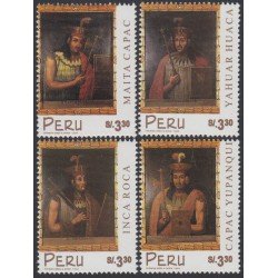 Perú 1196/99  1999 Emperadores Incas MNH