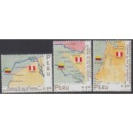 Perú 1214/16 1999 Acuerdos de paz de Brasilia MNH 