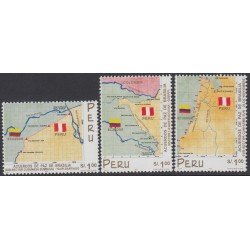 Perú 1214/16 1999 Acuerdos de paz de Brasilia MNH 