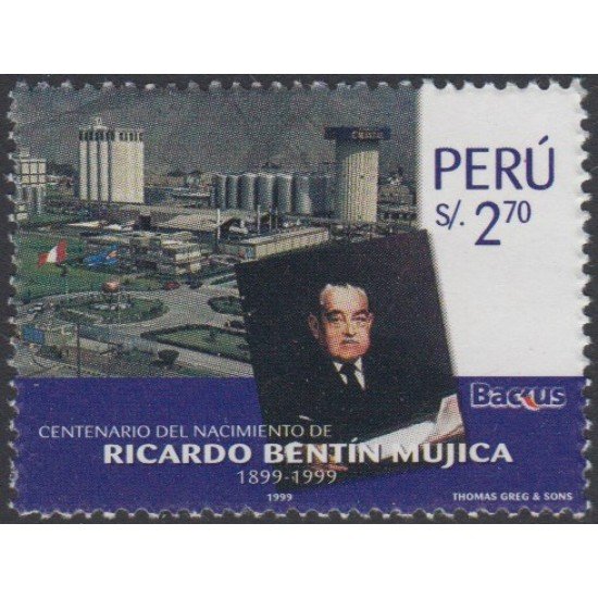 Perú 1220 1999 Centenario del nacimiento de Ricardo Bentín Mujica MNH