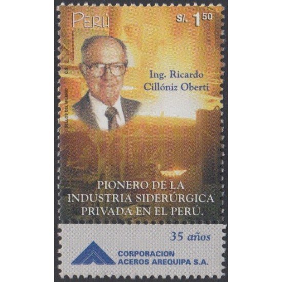 Perú 1221 2000 Corporación Aceros Arequipa Ricardo Cillóniz Oberti MNH