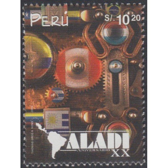 Perú 1253 2000 20 Aniversario de Asociación latinoamericana de integración MNH