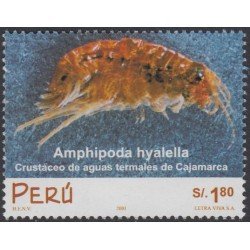 Perú 1280 2001 Fauna crustáceo de aguas termales MNH