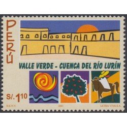 Perú 1281 2001 Valle verde Cuenca del Río Laurín MNH