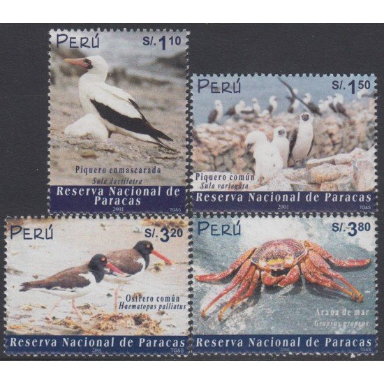 Perú 1305/08 2002 Reserva Nacional Paracas fauna bird MNH Perú 1305/08 2002 Reserva Nacional Paracas fauna bird MNH