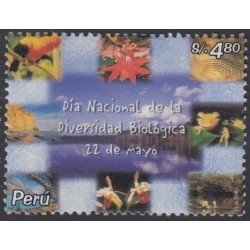 Perú 1388 2004 Día de la diversidad biológica 22 de mayo flora fauna  MNH