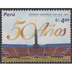 Perú 1390 2004 50 Años del estadio Nacional de Lima fútbol football  MNH