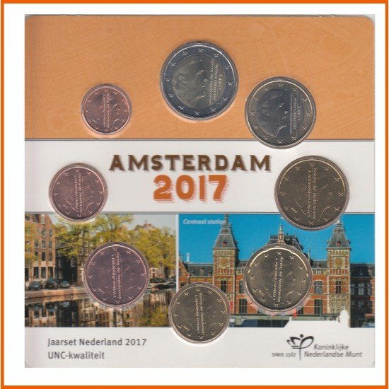 Holanda 2017 Cartera Oficial Monedas € euros Blister   Amsterdam
