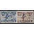 Perú A-14/15 1936 Timbres de 1934 con el nuevo valor de sobrecarga MH