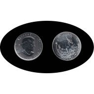 Canadá Canada 1 OZ onza 2013 Venado Deer Leaf Elisabeth II 5$  Plata Ag 
