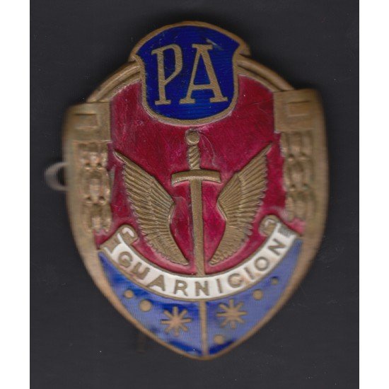 Placa Policía Armada Guarnición Placa Policía Armada Guarnición