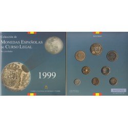 España Spain Cartera Oficial Pesetas 1999 Juan Carlos I FNMT España Spain Cartera Oficial Pesetas 1999 Juan Carlos I FNMT
