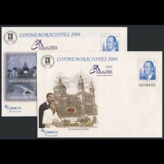 Sobres Enteros Postales 92 a/b España 2004   