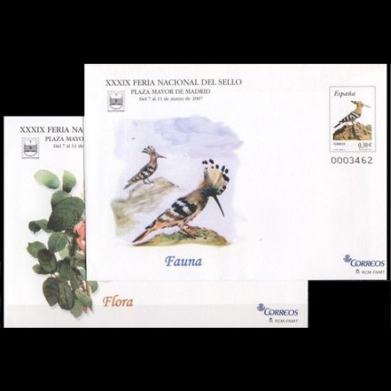 Sobres Enteros Postales 112/13 2007 XXXIX FNS Flora y fauna Sobres Enteros Postales 112/13 2007 XXXIX FNS Flora y fauna