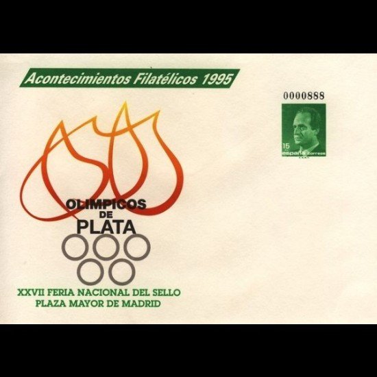 Sobres Enteros Postales 27A Feria Nacional Sello 95  