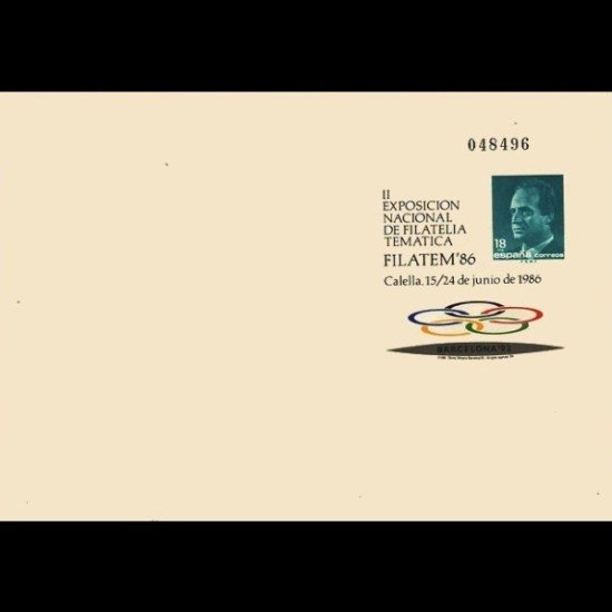 Sobres Enteros Postales 4 1986 Filatem 86 Sobres Enteros Postales 4 1986 Filatem 86