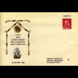 Sobres Enteros Postales 12 Burgos 89  