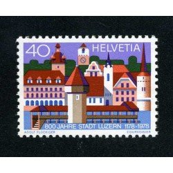 Suiza Switzerland 1047 1978 800 Aniv. de la ciudad de Lucerne MNH Suiza Switzerland 1047 1978 800 Aniv. de la ciudad de Lucerne MNH