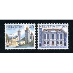 Suiza Switzerland 1058/59 1978 Europa Monumentos históricos MNH Suiza Switzerland 1058/59 1978 Europa Monumentos históricos MNH