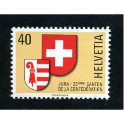Suiza Switzerland 1071 1978 Jura Ecusson del 23º Canton de la Confederación Escudo MNH Suiza Switzerland 1071 1978 Jura Ecusson del 23º Canton de la Confederación Escudo MNH