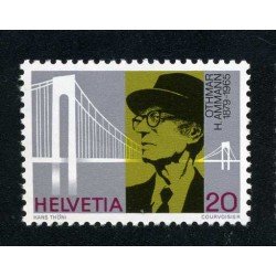 Suiza Switzerland 1076 1979 100 Aniv. de O.H. Ammann, constructor de puentes MNH Suiza Switzerland 1076 1979 100 Aniv. de O.H. Ammann, constructor de puentes MNH