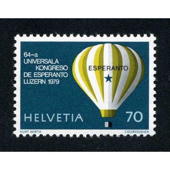 TRA2/S Suiza Switzerland 1078 1979 Congreso mundial de esperanto Lucerne Globo MNH TRA2/S Suiza Switzerland 1078 1979 Congreso mundial de esperanto Lucerne Globo MNH