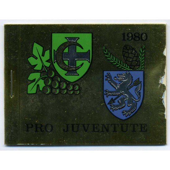 Suiza - 1117-C - 1980 Por la juventud Escudos comunales Carnet 16 sellos 2 Blocs de 4 sellos nº1117+2 blocs 4 sellos nº1118 Suiza - 1117-C - 1980 Por la juventud Escudos comunales Carnet 16 sellos 2 Blocs de 4 sellos nº1117+2 blocs 4 sellos nº1118