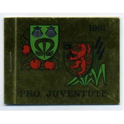Suiza - 1139-C - 1981 Por la juventud Escudos comunales Carnet 16 sellos 2 Bloques 4 sellos nº 1139+2 bloques 4 sellos nº1140 Lujo Suiza - 1139-C - 1981 Por la juventud Escudos comunales Carnet 16 sellos 2 Bloques 4 sellos nº 1139+2 bloques 4 sellos nº1140 Lujo