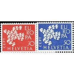 Suiza Switzerland 682/83 1961 Europa Paloma MNH Suiza Switzerland 682/83 1961 Europa Paloma MNH