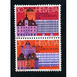 Suiza 957A -1974 17º Congreso del UPU Lausanne Pareja nº 956+957 Suiza 957A -1974 17º Congreso del UPU Lausanne Pareja nº 956+957