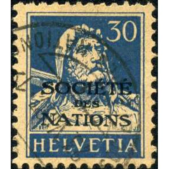 Suiza 54-S - 1924-37 Sociedad de las Naciones Usado