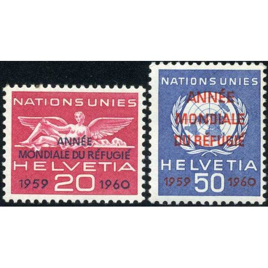 Suiza Switzerland Servicios 408/09 1960 Naciones Unidad Sellos de 1959 con sobrecarga MNH Suiza Switzerland Servicios 408/09 1960 Naciones Unidad Sellos de 1959 con sobrecarga MNH