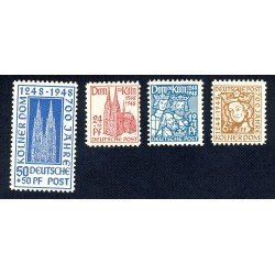 Alemania Federal - Bizonia - 37/40 - 1948 7º Cent. Catedral de Colonia Lujo